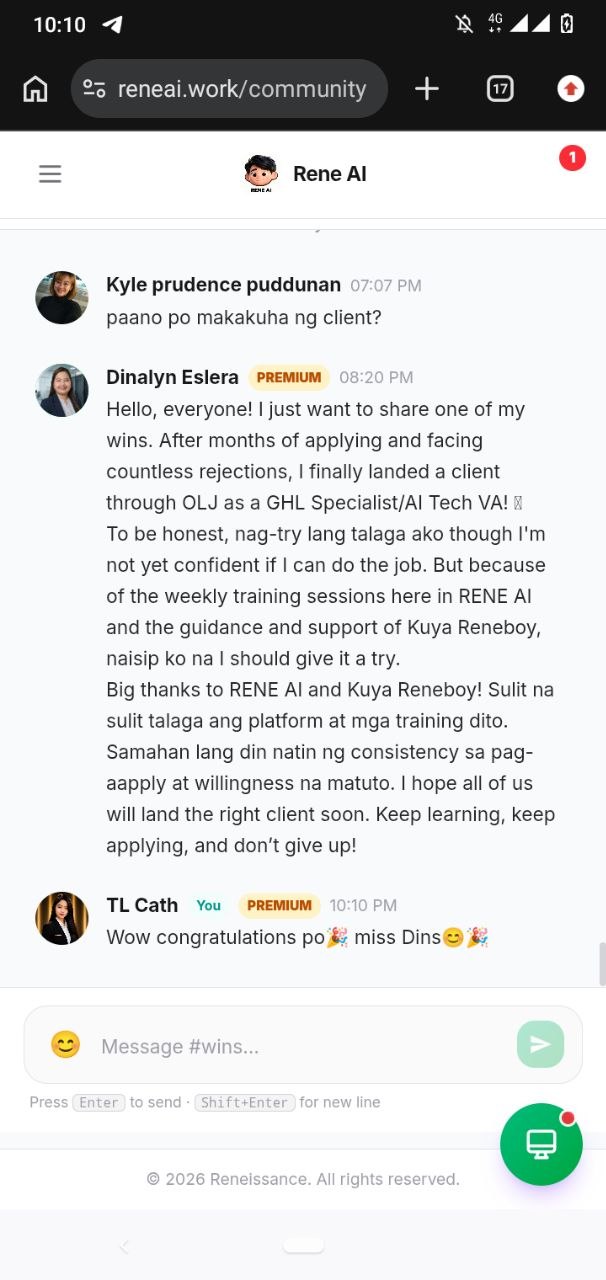 Hired VA testimonial