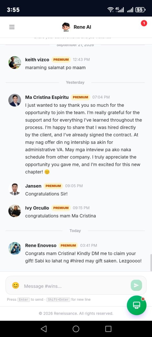 Hired VA testimonial