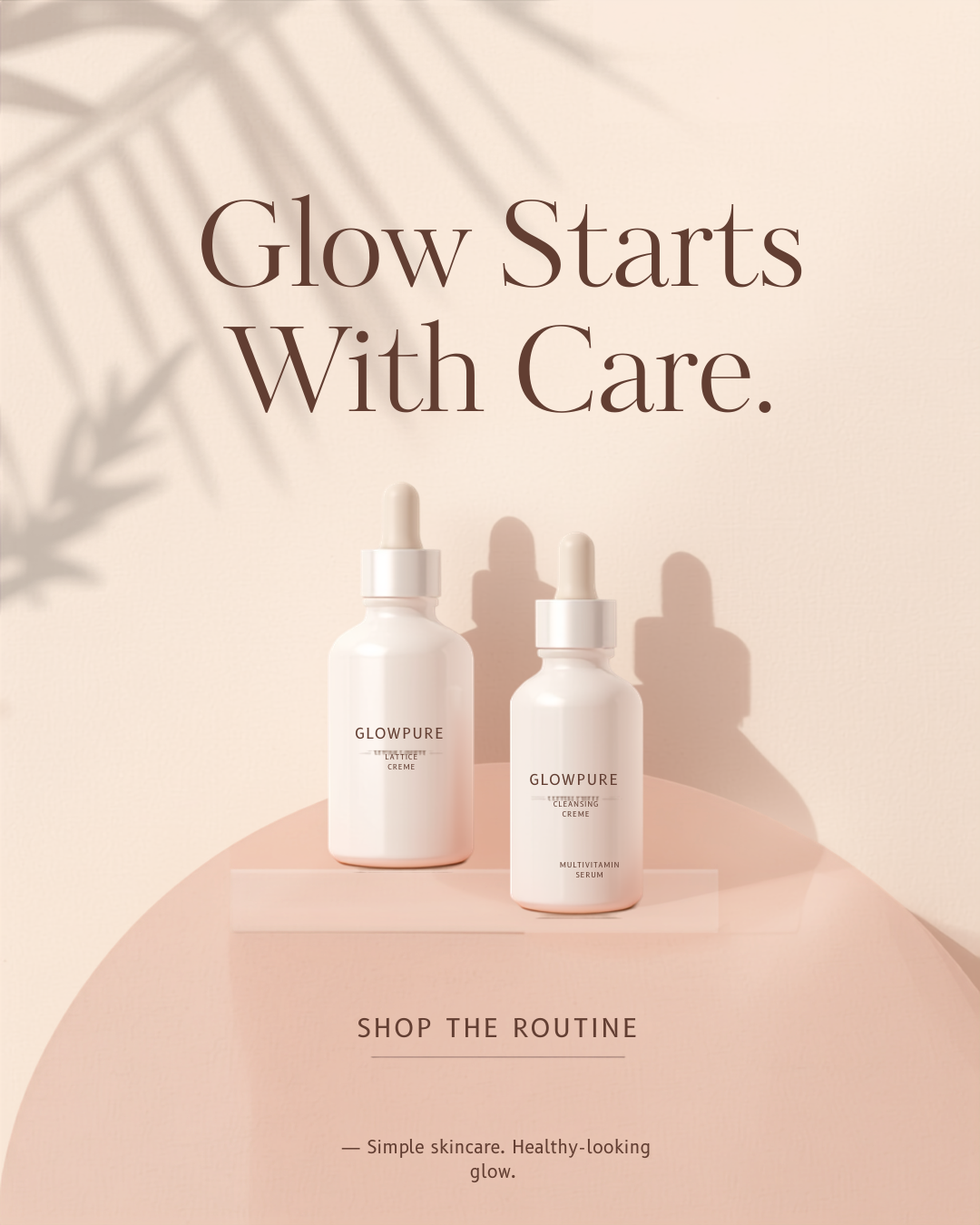 Concept skincare promotional design created in Canva as part of my Social Media Virtual Assistant portfolio. Focused on visual branding, product presentation, promotional messaging, and engaging social media content.