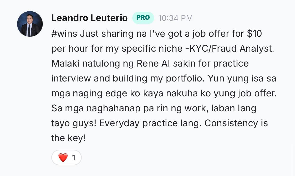 Hired VA testimonial
