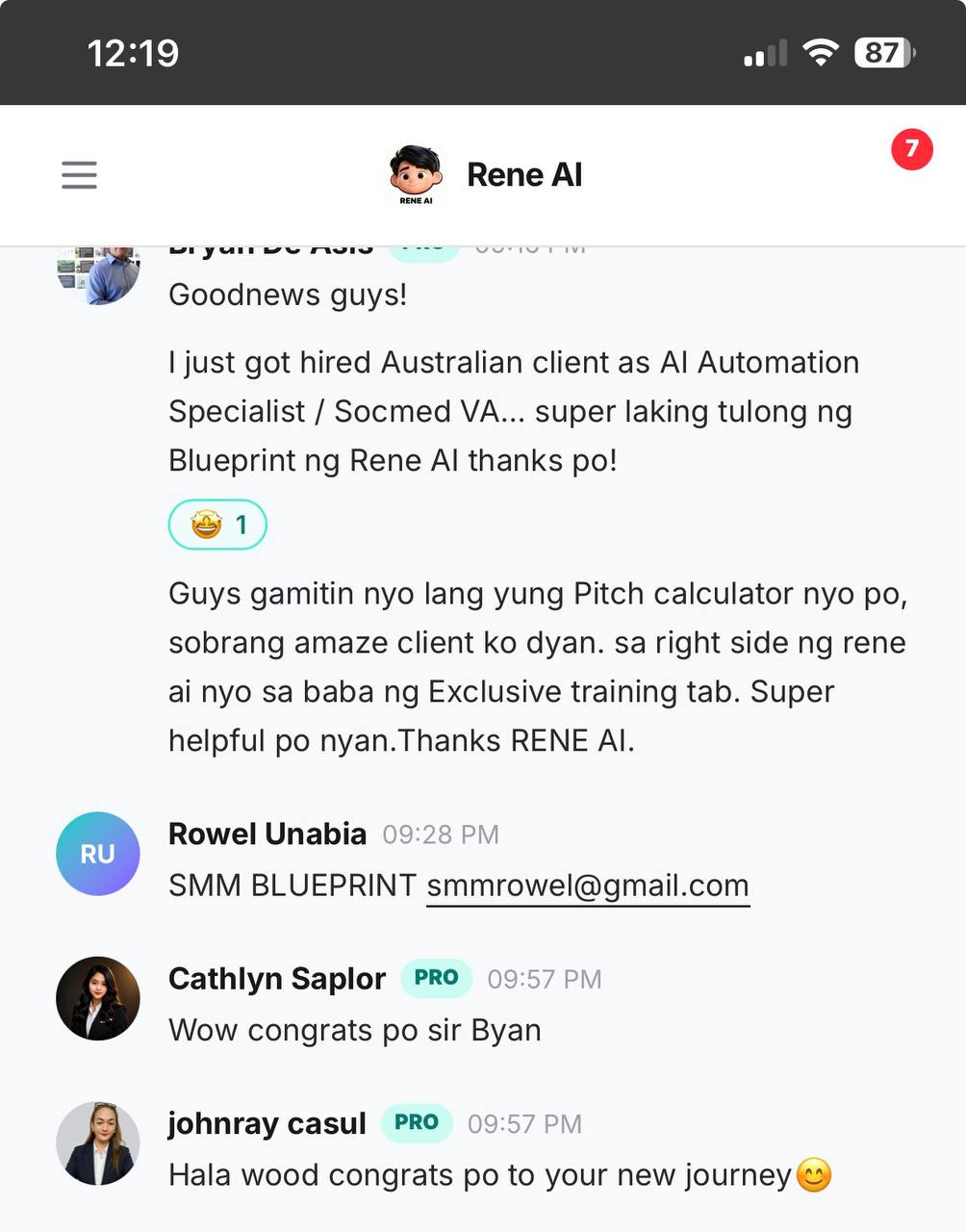Hired VA testimonial