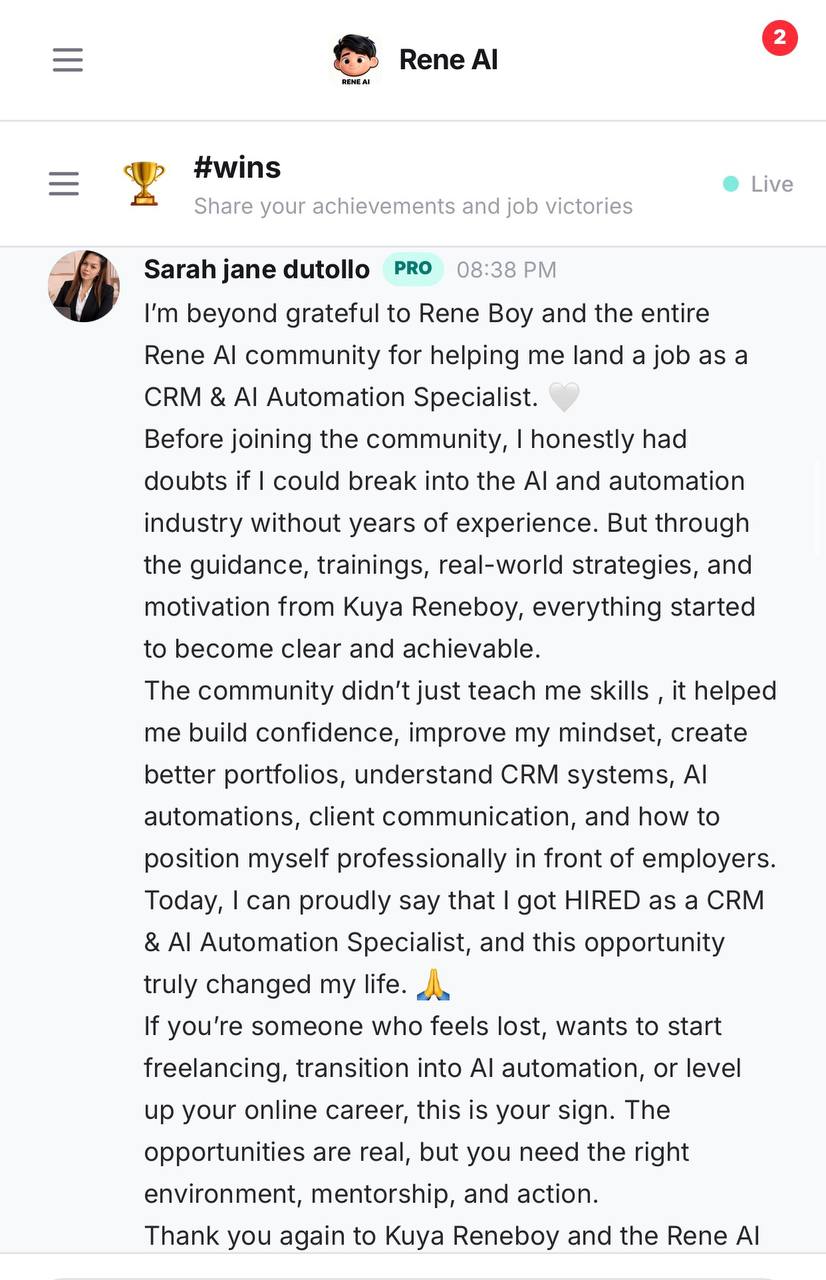 Hired VA testimonial